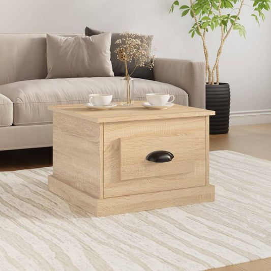 Coffee Table Sonoma Oak 50x50x35 cm Engineered Wood