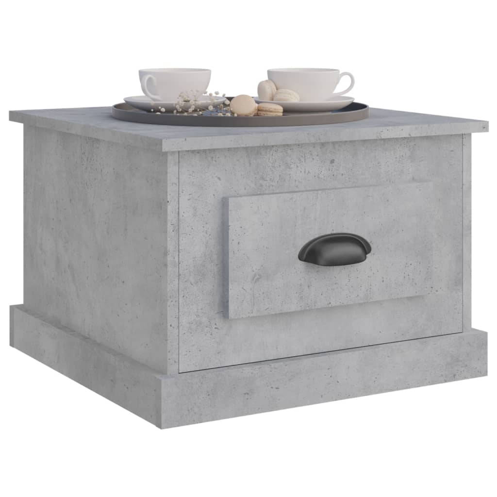 Coffee Table Concrete Grey 50x50x35 cm Engineered Wood