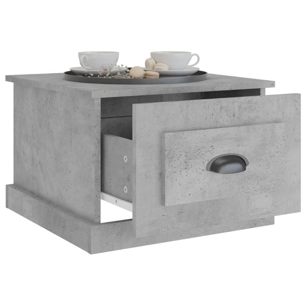 Coffee Table Concrete Grey 50x50x35 cm Engineered Wood