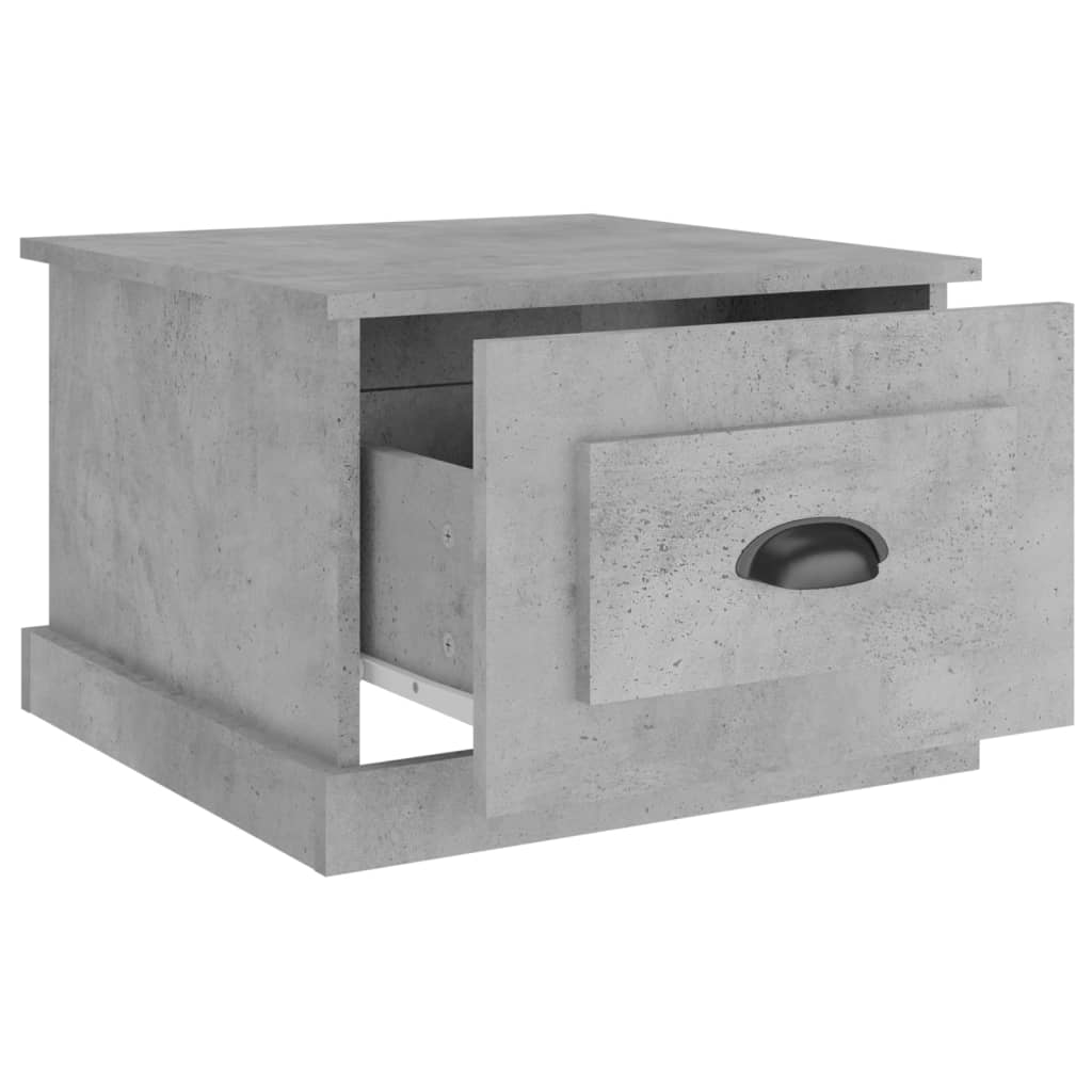 Coffee Table Concrete Grey 50x50x35 cm Engineered Wood