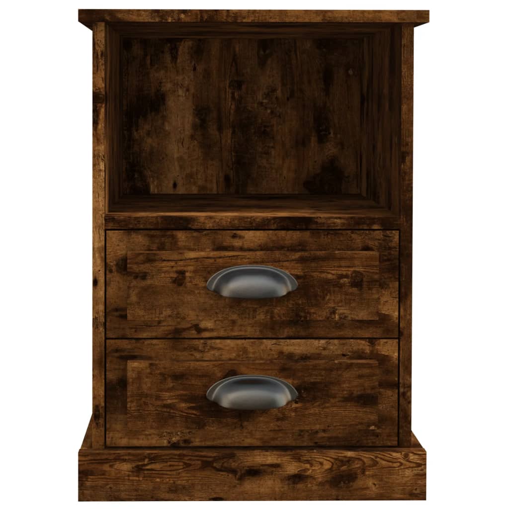 Bedside Cabinet Smoked Oak 43x36x60 cm