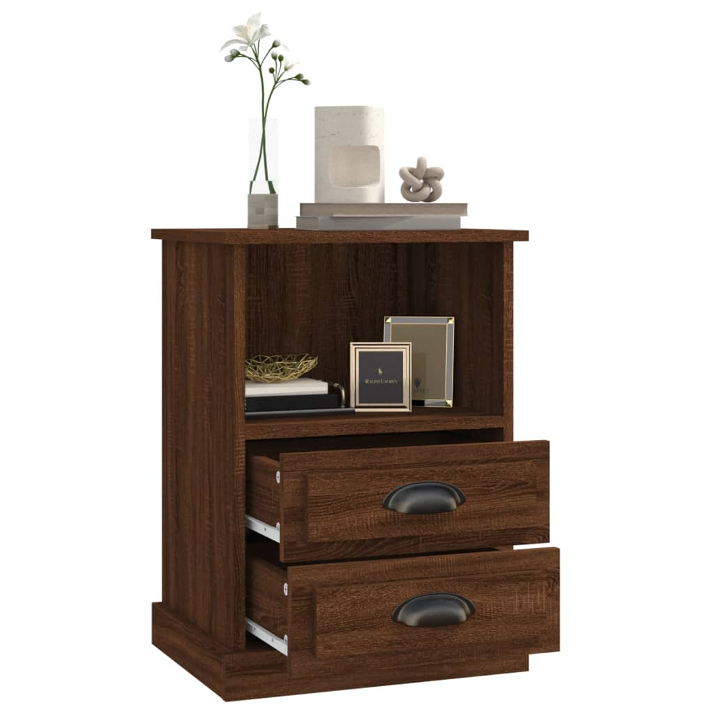 Bedside Cabinet Brown Oak 43x36x60 cm