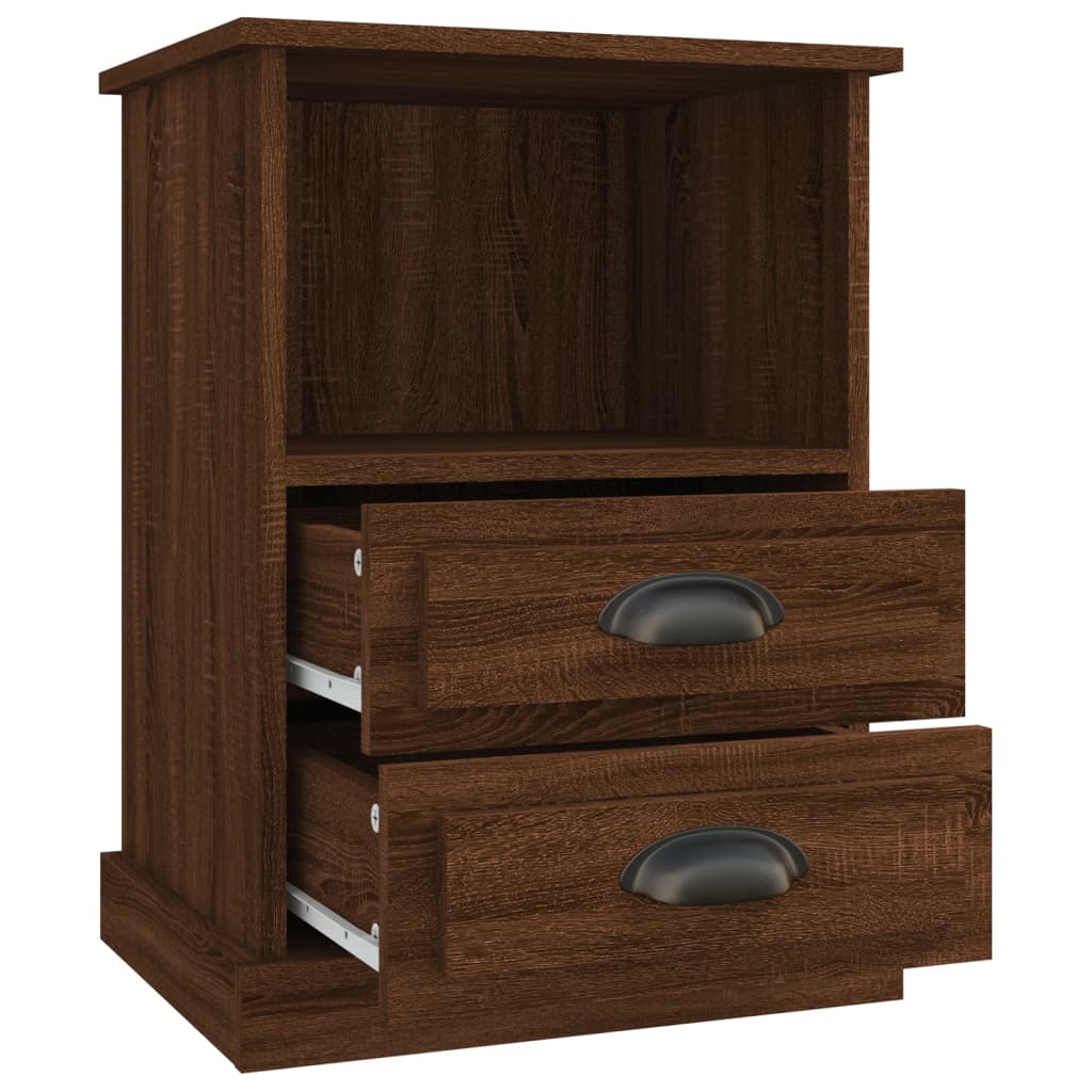 Bedside Cabinet Brown Oak 43x36x60 cm