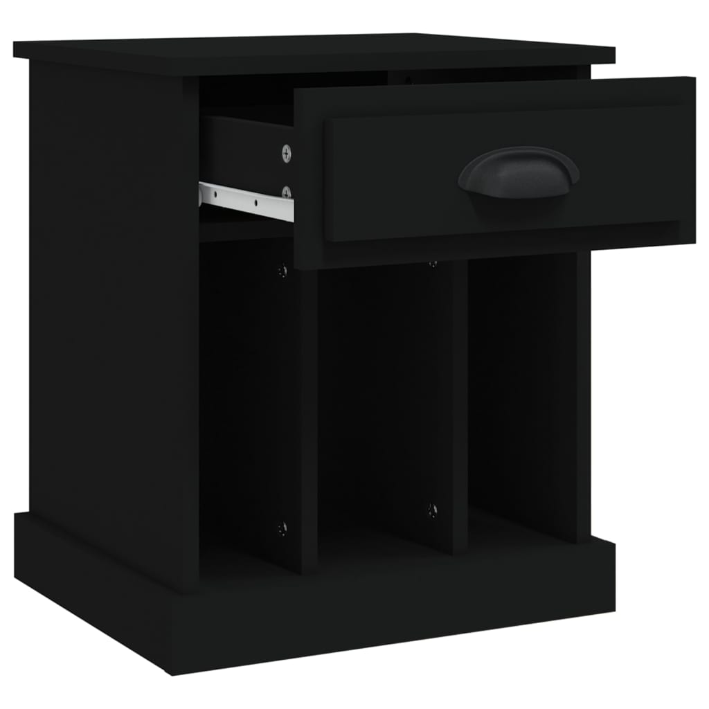 Bedside Cabinets 2 pcs Black 43x36x50 cm