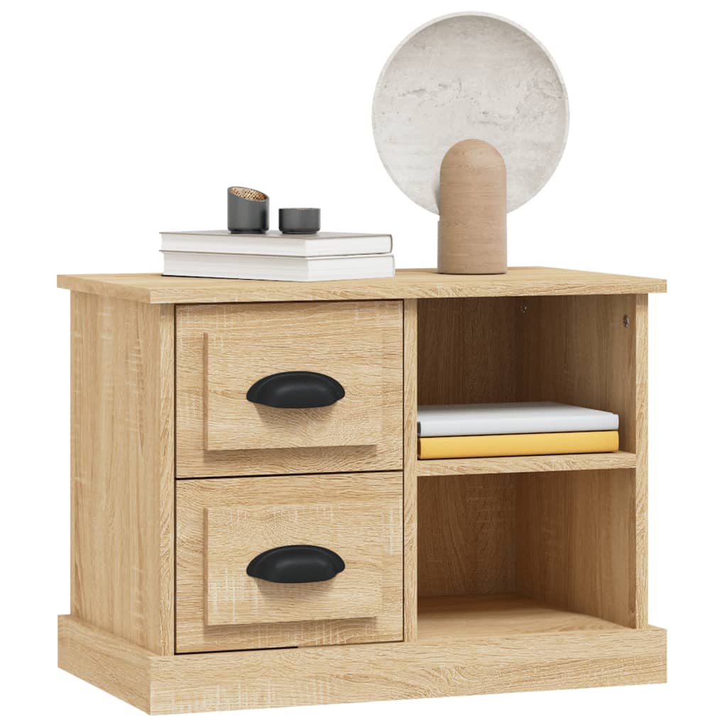 Bedside Cabinet Sonoma Oak 60x35.5x45 cm