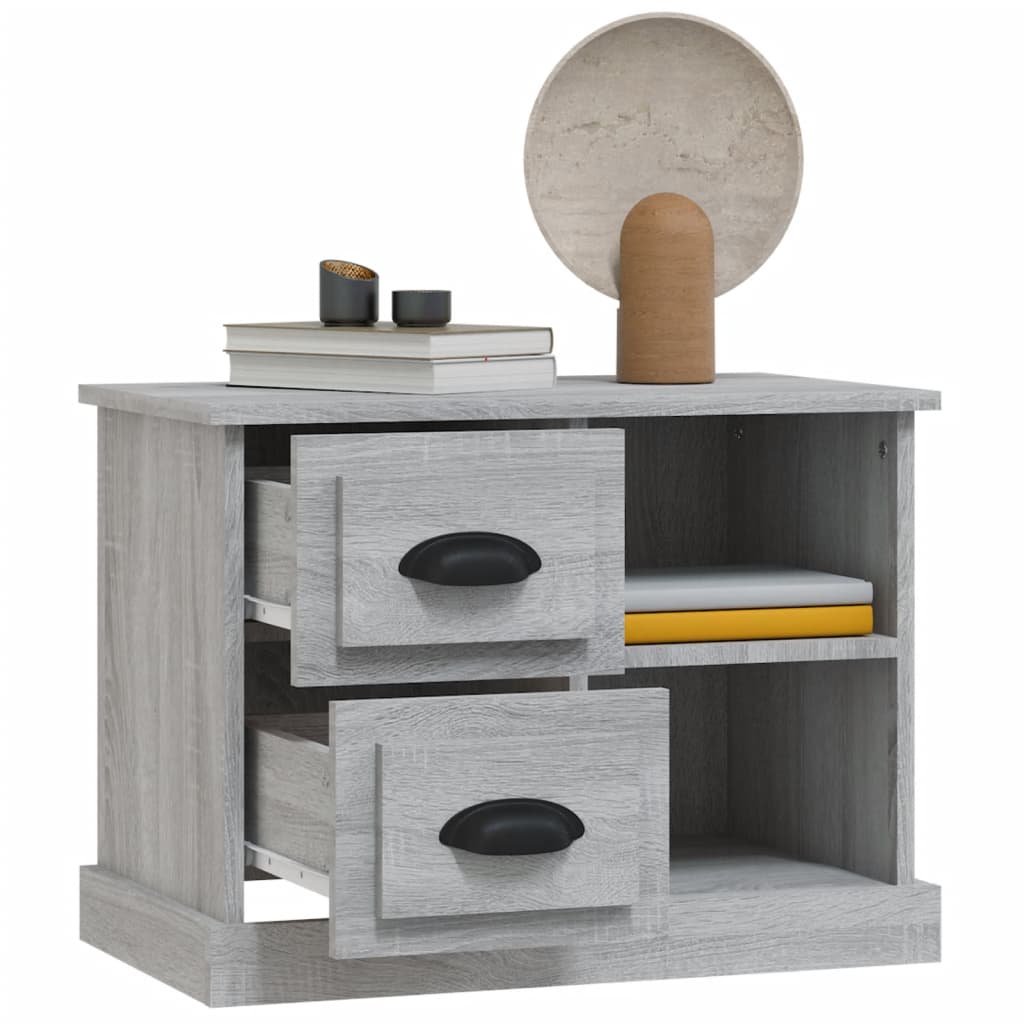 Bedside Cabinet Grey Sonoma 60x35.5x45 cm