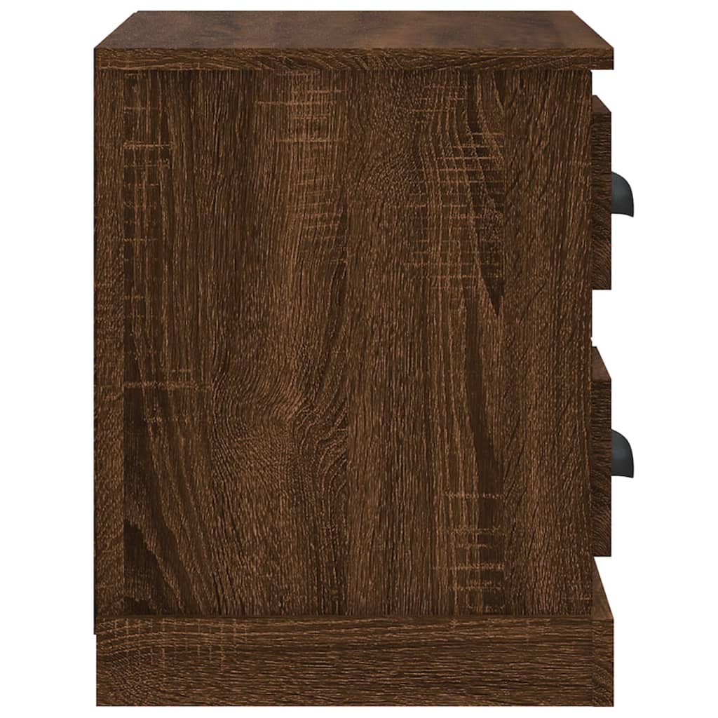 Bedside Cabinet Brown Oak 60x35.5x45 cm