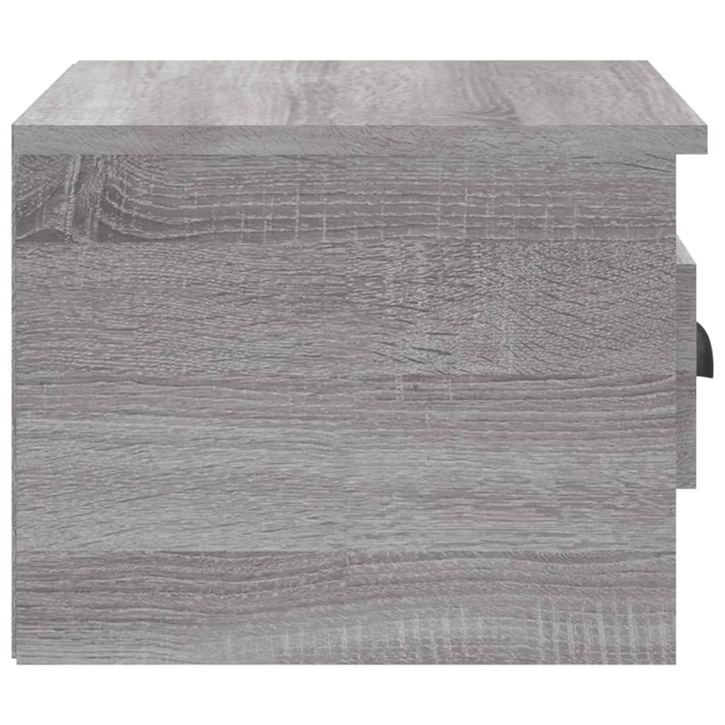 Wall-mounted Bedside Cabinets 2 pcs Grey Sonoma 41.5x36x28cm