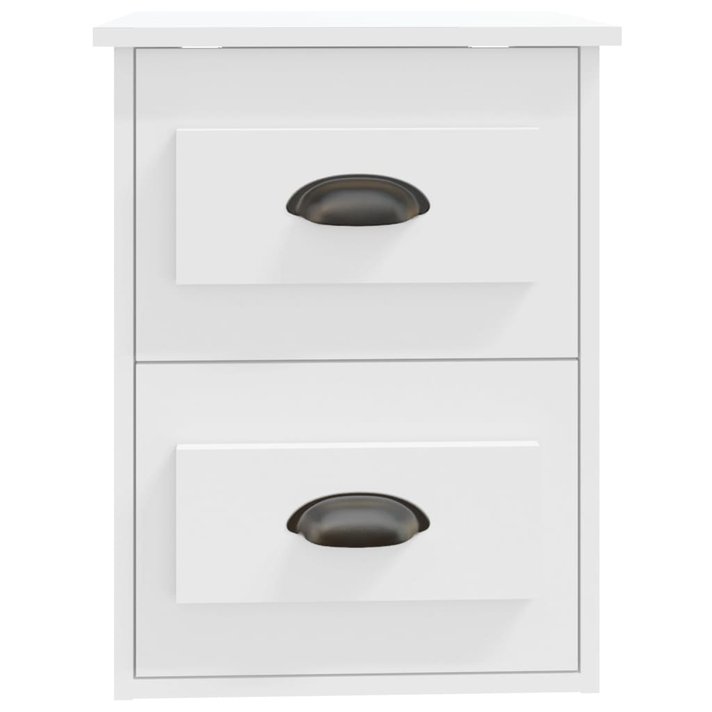 Wall-mounted Bedside Cabinet White 41.5x36x53cm