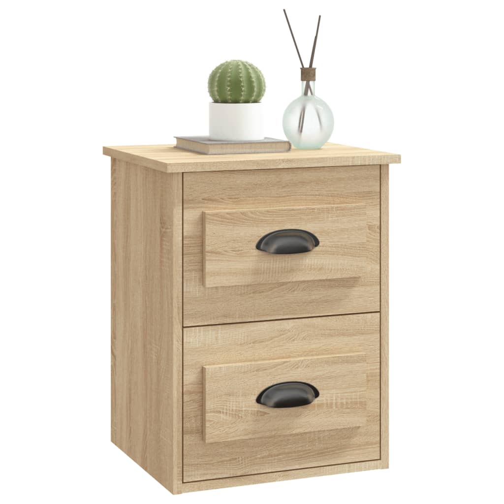 Wall-mounted Bedside Cabinet Sonoma Oak 41.5x36x53cm