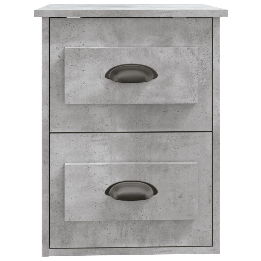 Wall-mounted Bedside Cabinet Concrete Grey 41.5x36x53cm