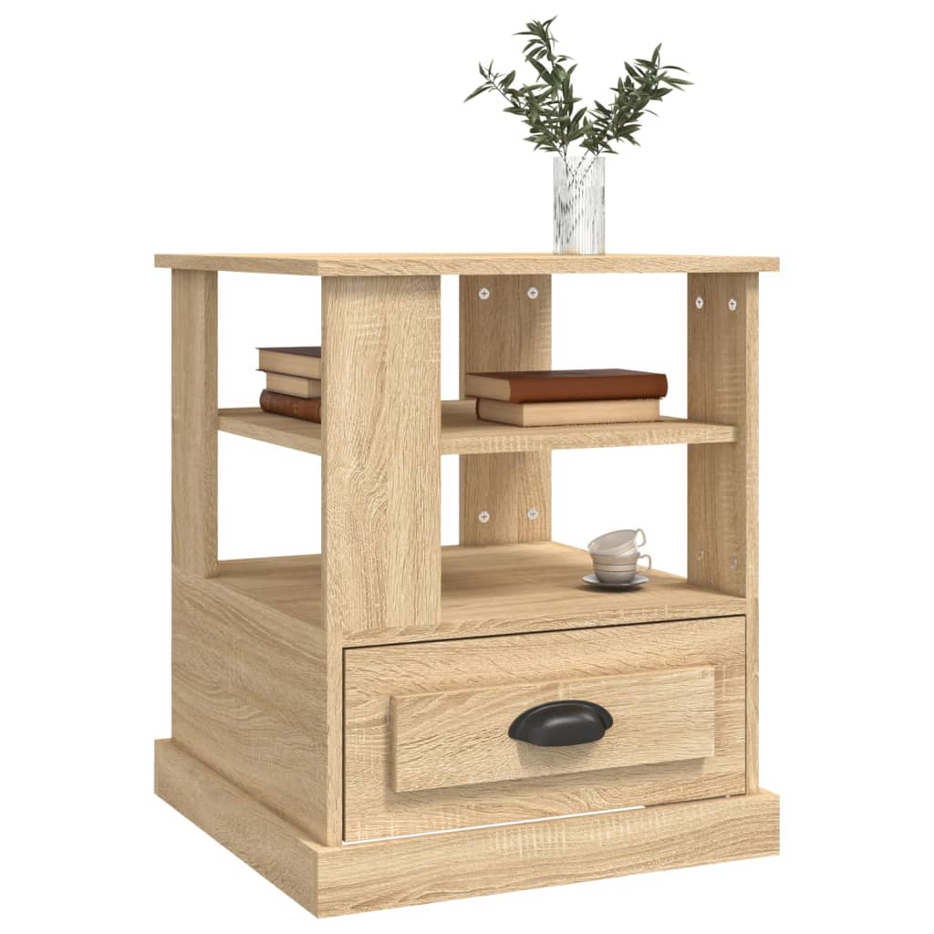 Side Table Sonoma Oak 50x50x60 cm Engineered Wood