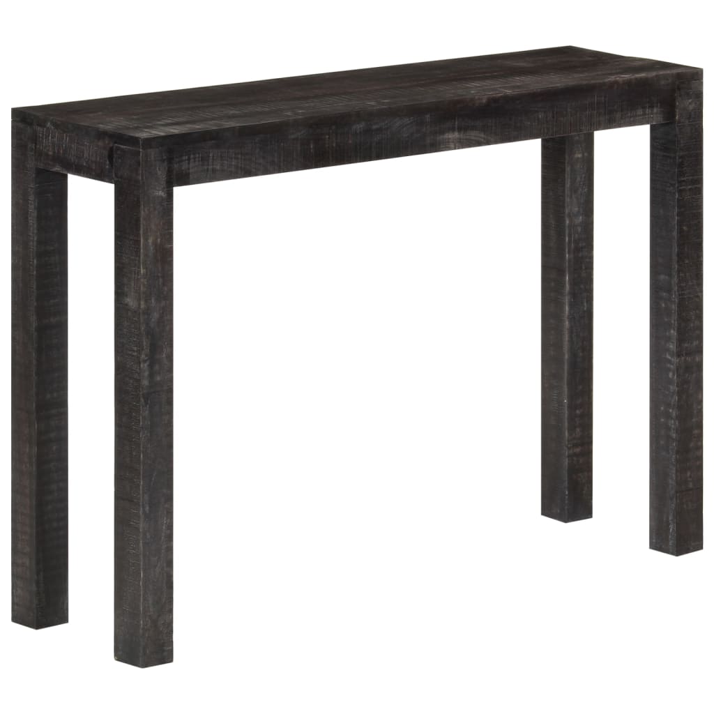 Console Table Black 110x30x76 cm Solid Wood Mango