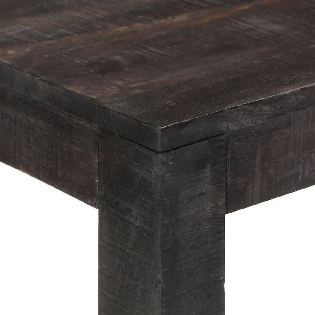 Console Table Black 110x30x76 cm Solid Wood Mango