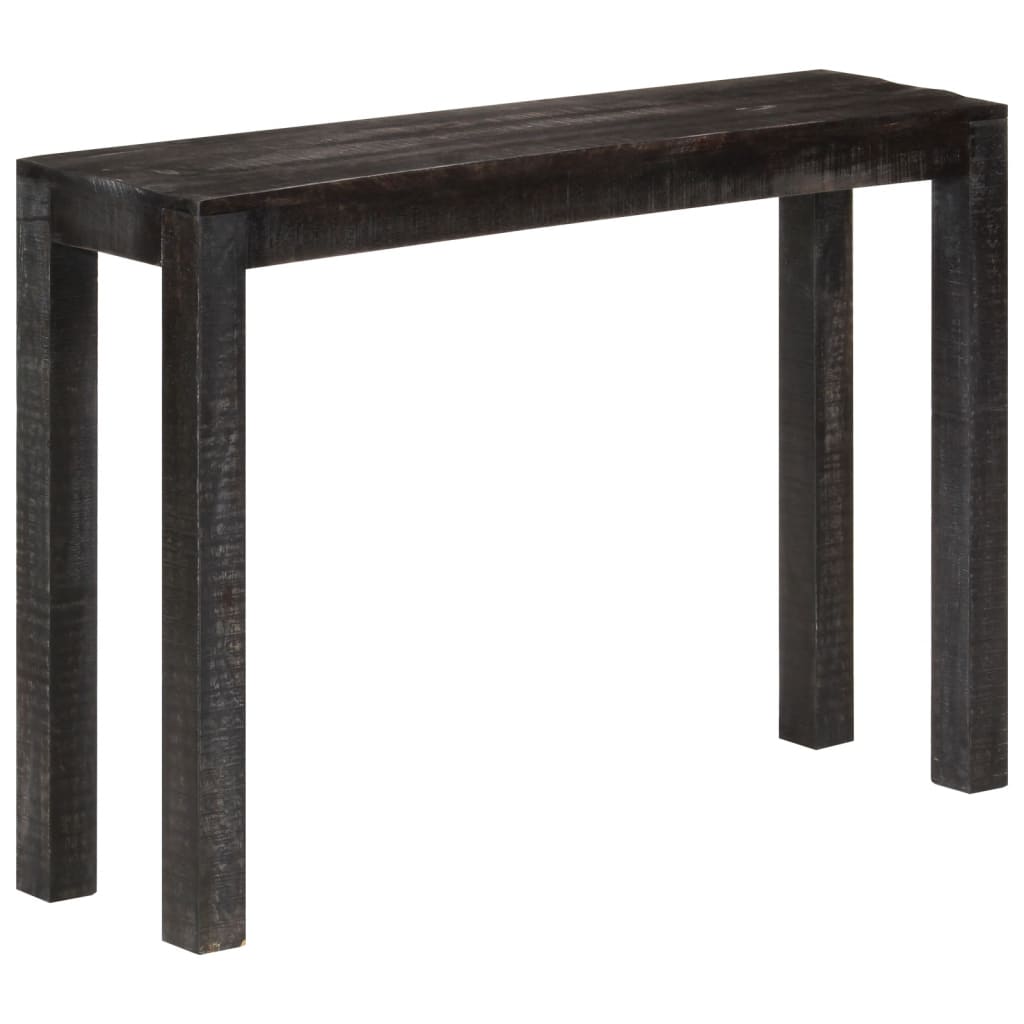 Console Table Black 110x30x76 cm Solid Wood Mango