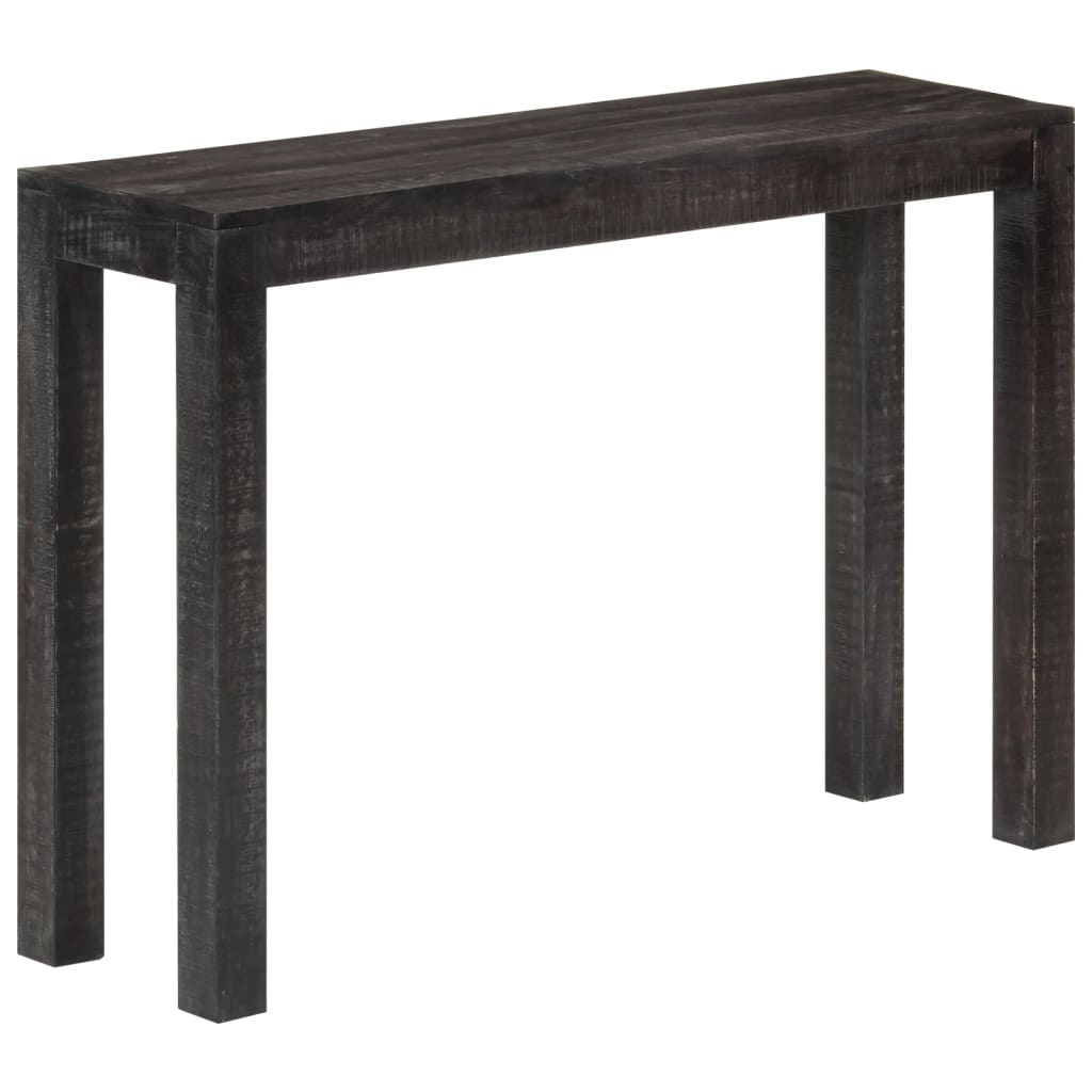 Console Table Black 110x30x76 cm Solid Wood Mango