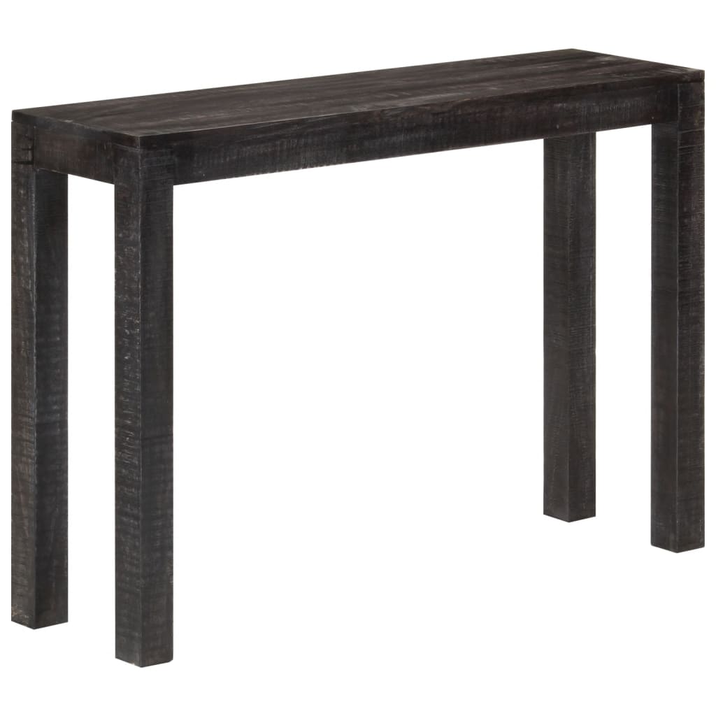 Console Table Black 110x30x76 cm Solid Wood Mango