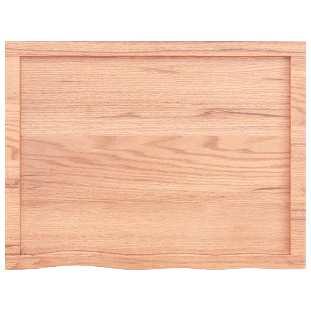 Wall Shelf Light Brown 80x60x(2-4) cm Treated Solid Wood Oak