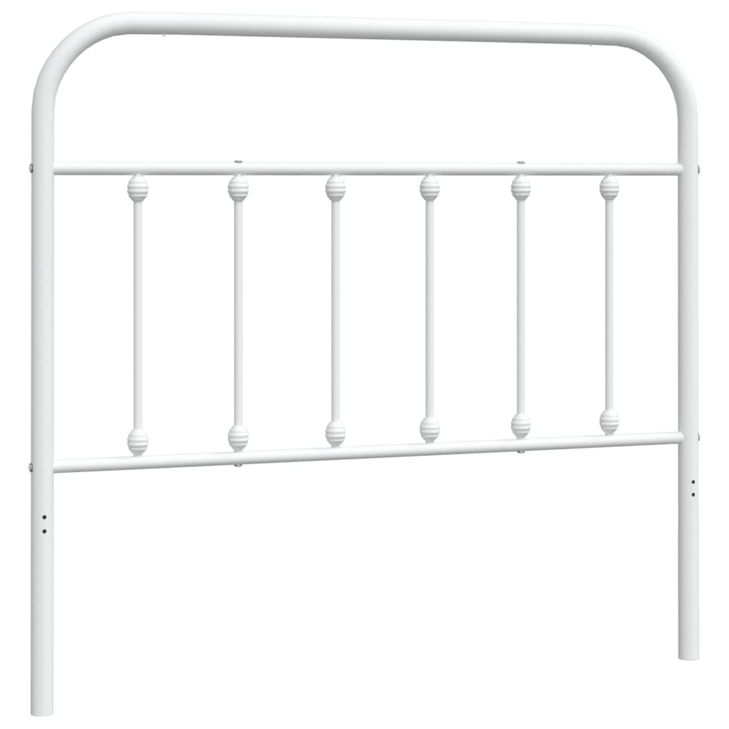 Metal Headboard White 107 cm