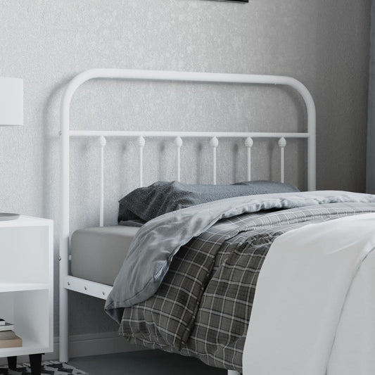 Metal Headboard White 107 cm