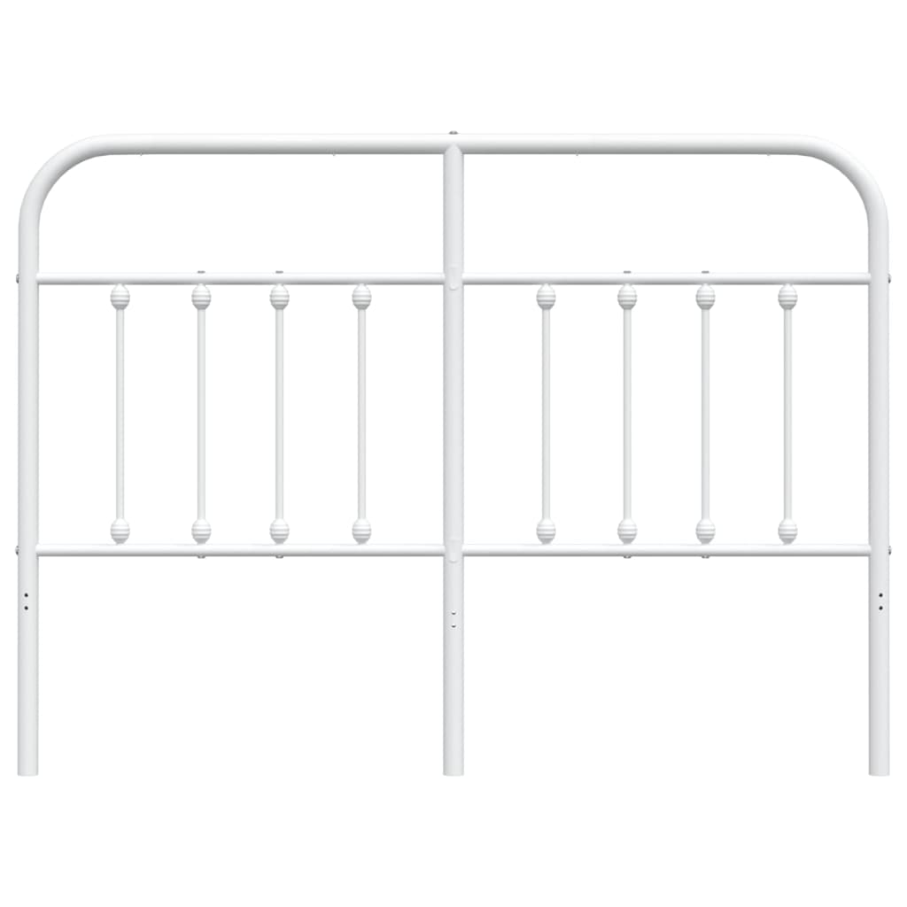 Metal Headboard White 137 cm