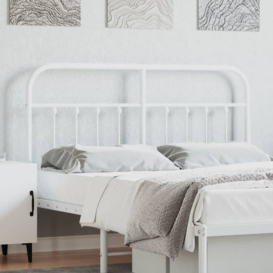 Metal Headboard White 152 cm