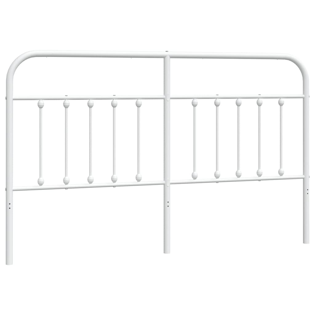 Metal Headboard White 183 cm