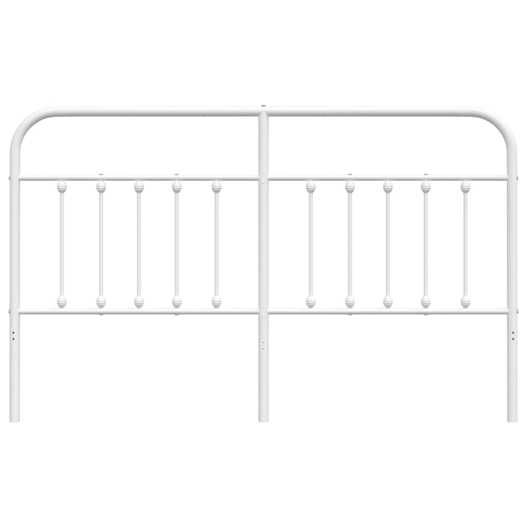 Metal Headboard White 183 cm