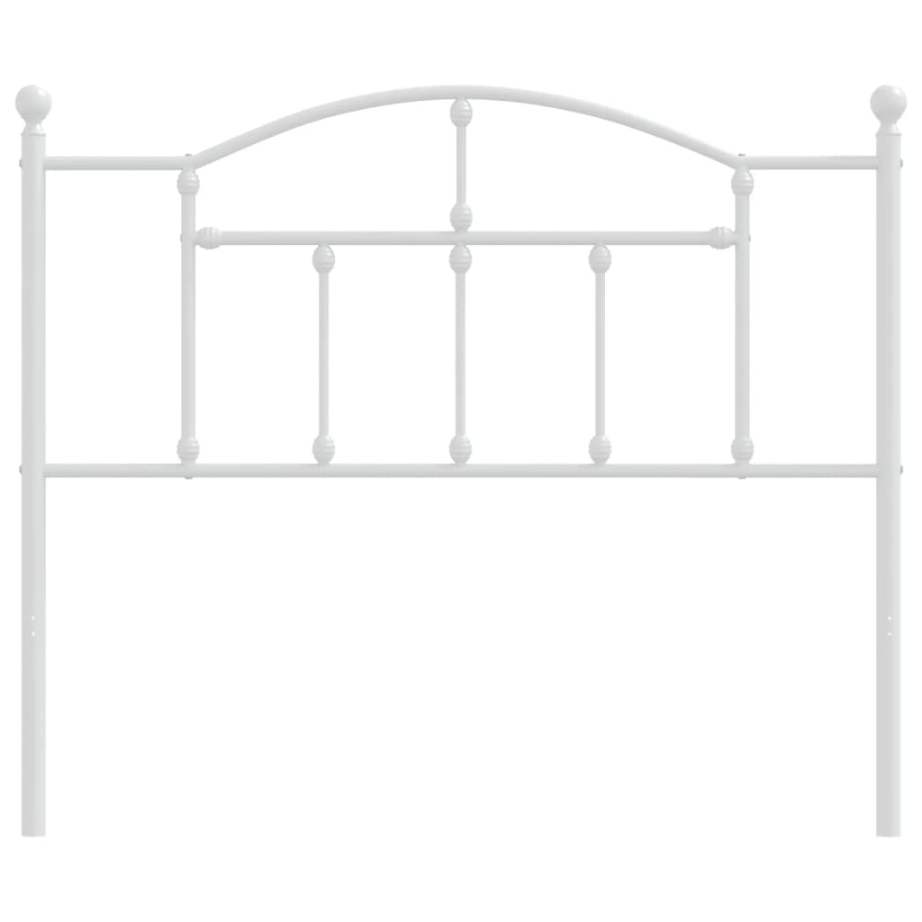 Metal Headboard White 107 cm