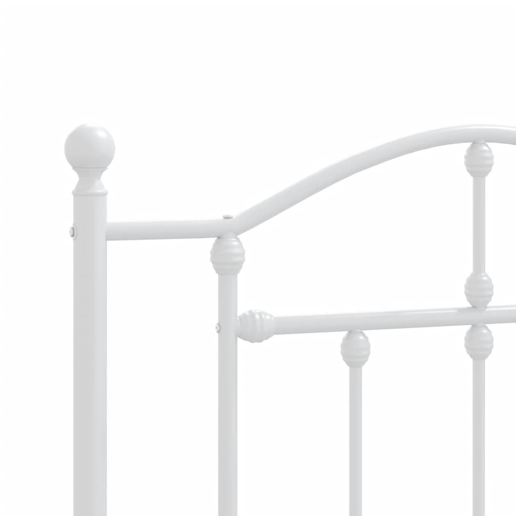 Metal Headboard White 107 cm