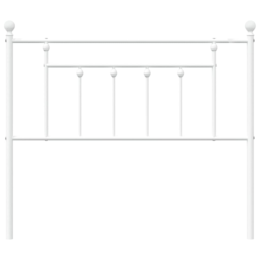 Metal Headboard White 107 cm