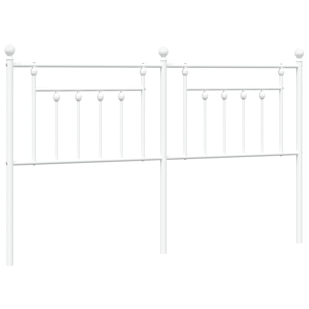 Metal Headboard White 183 cm