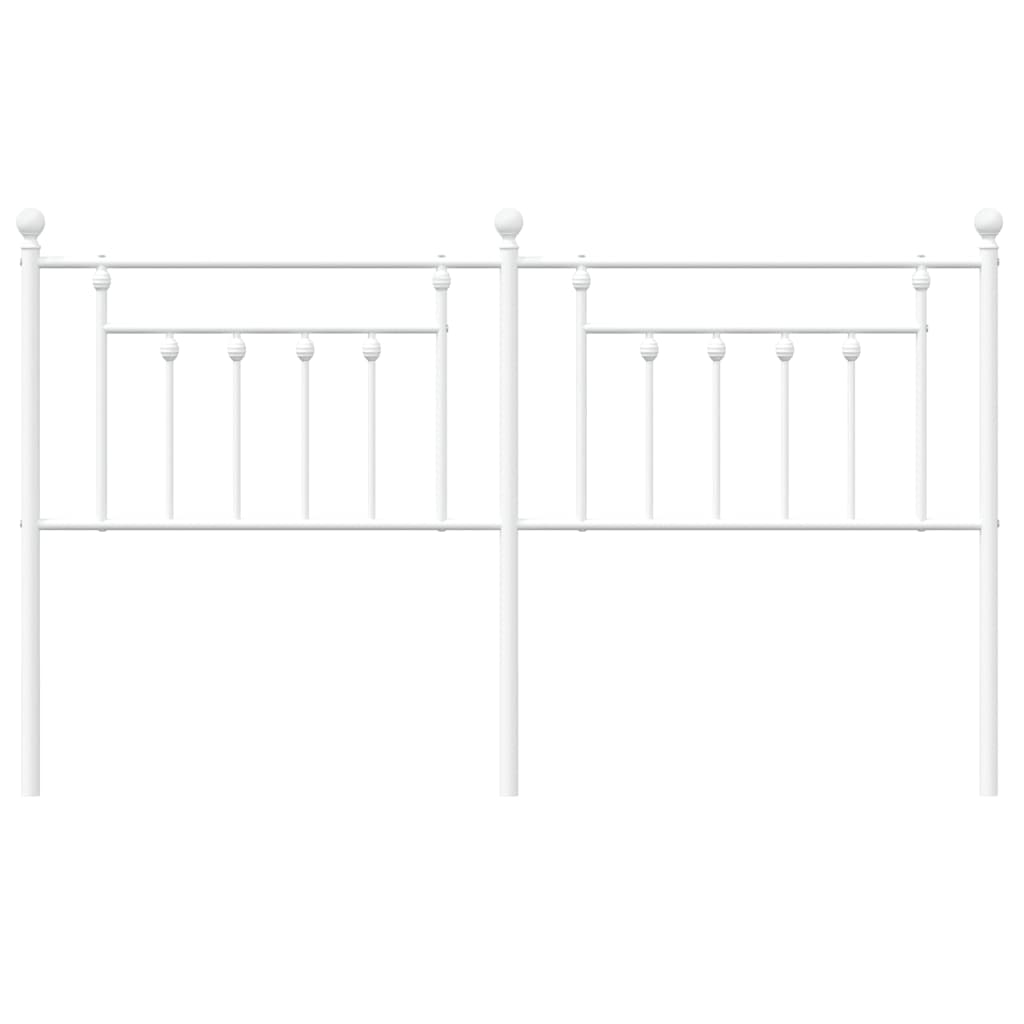 Metal Headboard White 183 cm