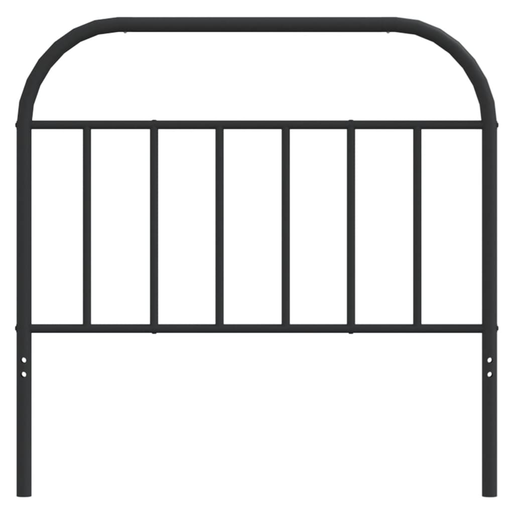 Metal Headboard Black 107 cm