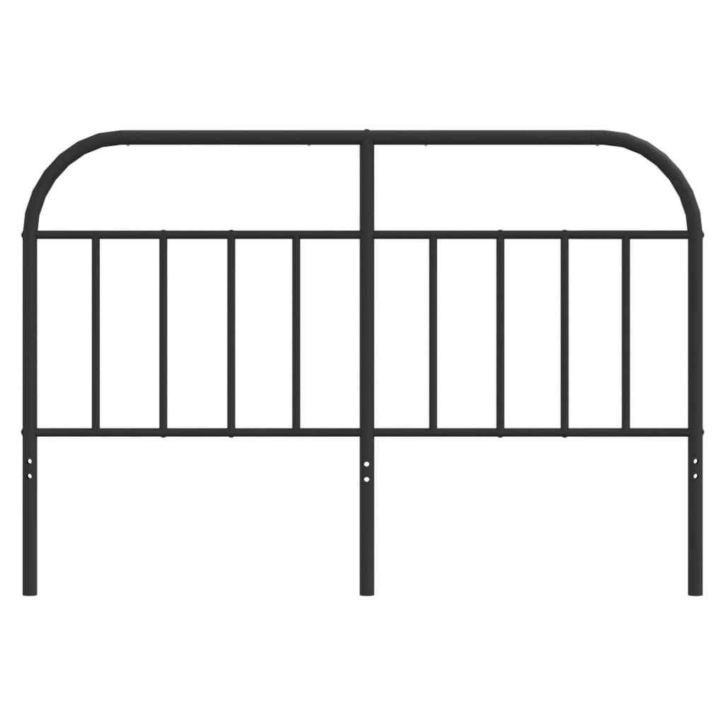 Metal Headboard Black 152 cm