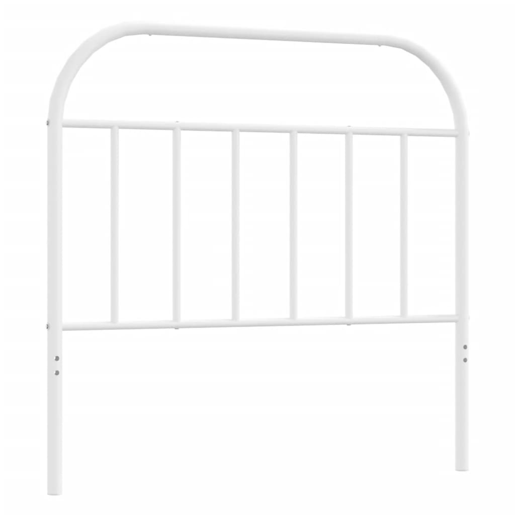 Metal Headboard White 107 cm