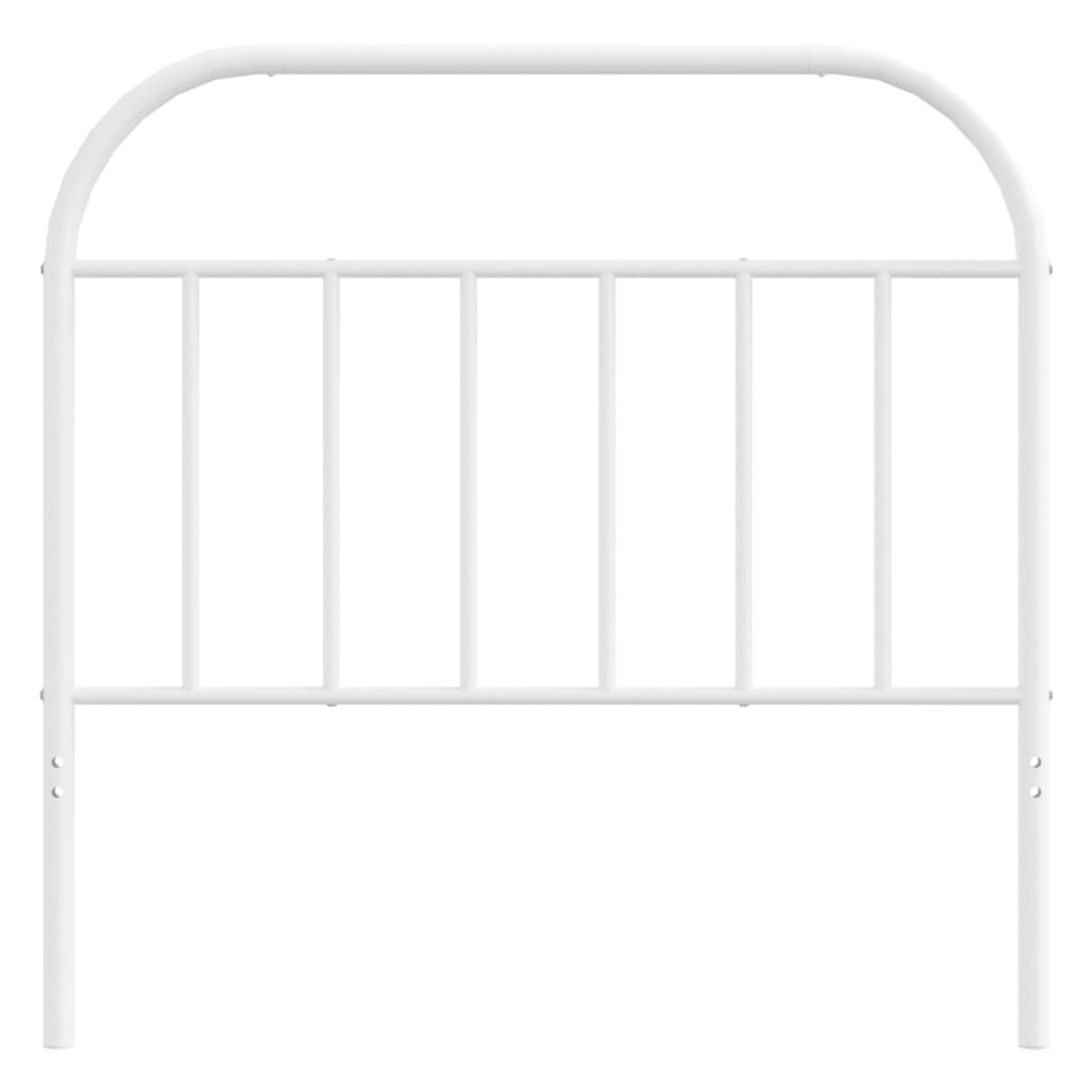 Metal Headboard White 107 cm