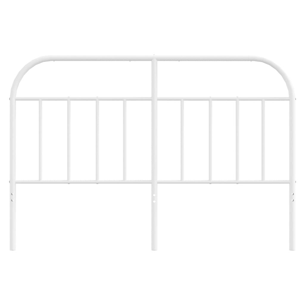 Metal Headboard White 137 cm