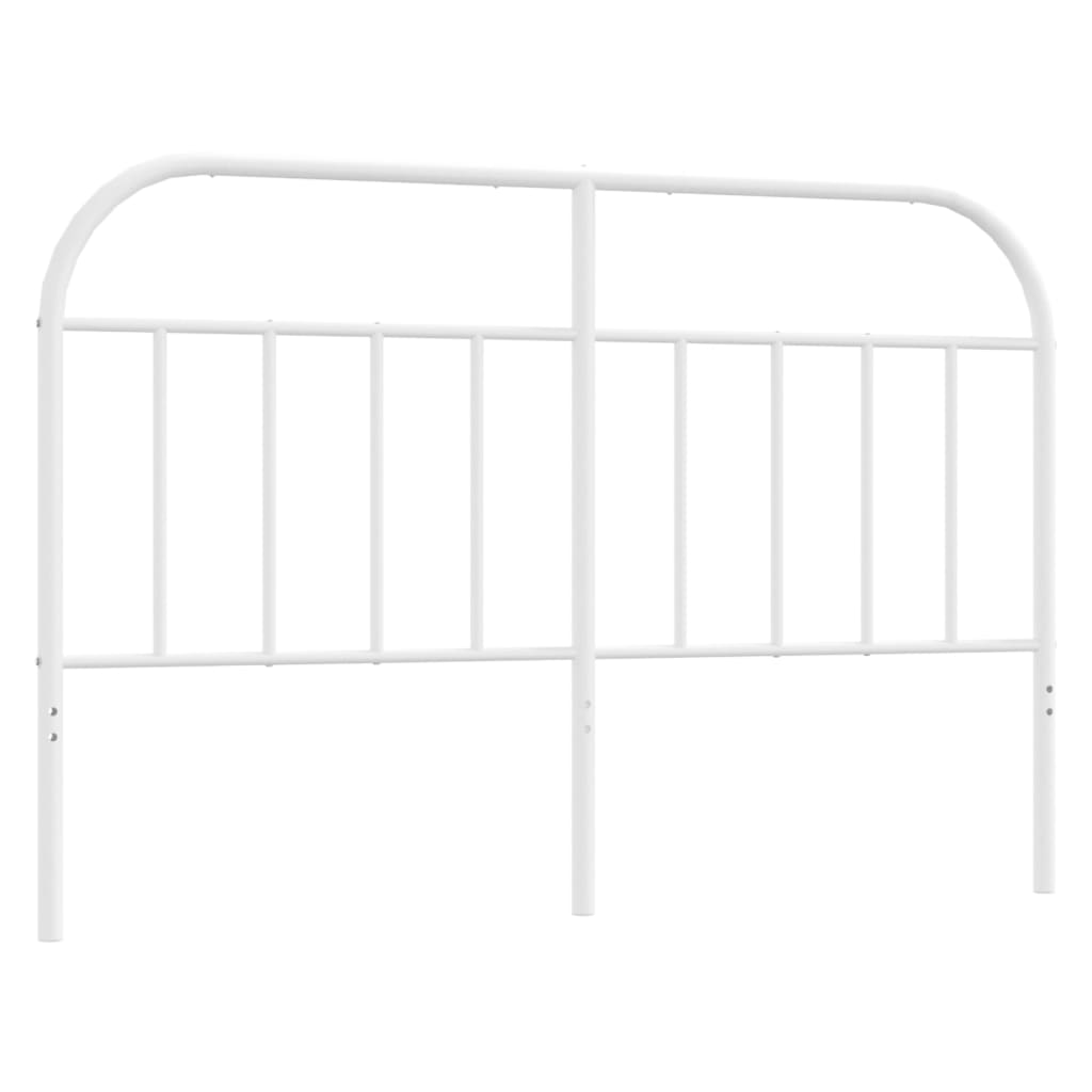 Metal Headboard White 152 cm