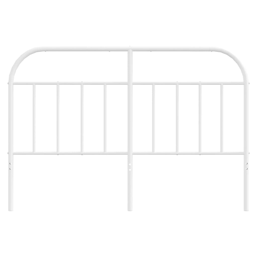 Metal Headboard White 152 cm