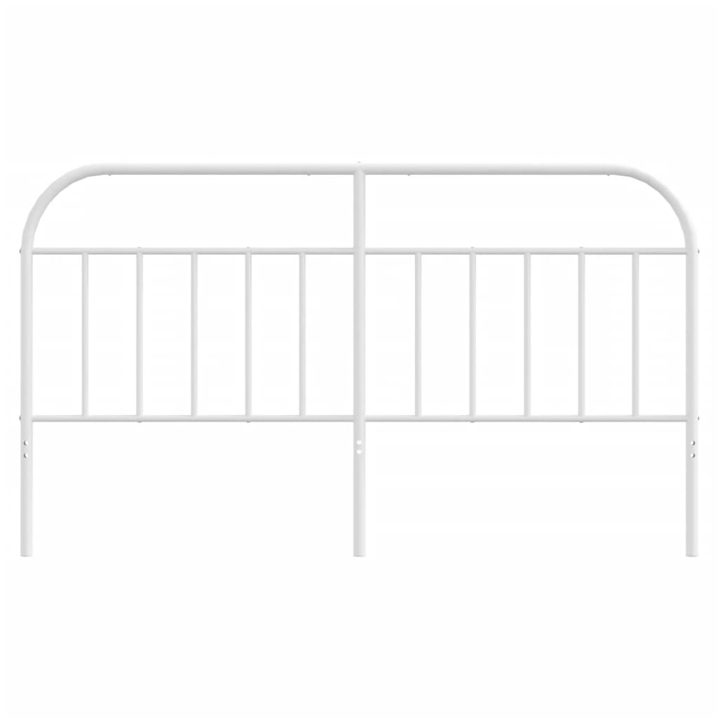 Metal Headboard White 183 cm