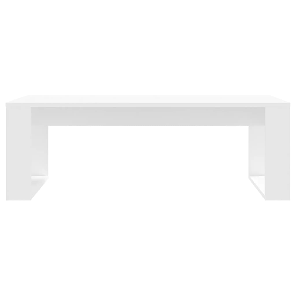 Coffee Table White 102x50x35 cm Engineered Wood