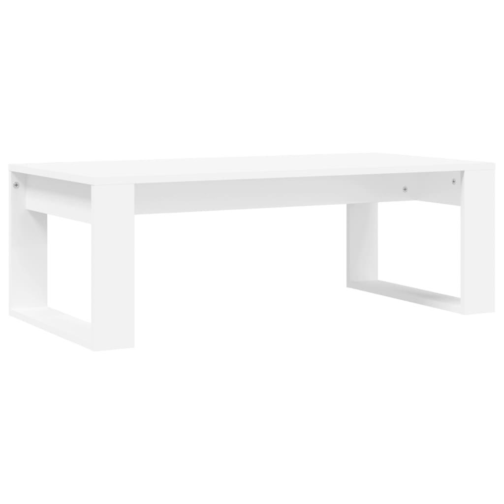 Coffee Table White 102x50x35 cm Engineered Wood