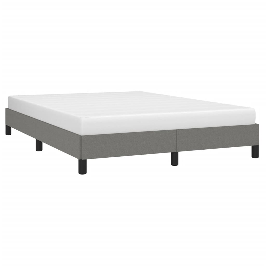 Bed Frame Dark Grey 106x203 cm King Single Size Fabric