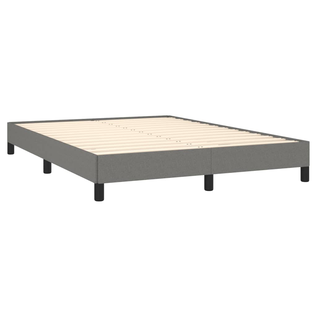 Bed Frame Dark Grey 106x203 cm King Single Size Fabric