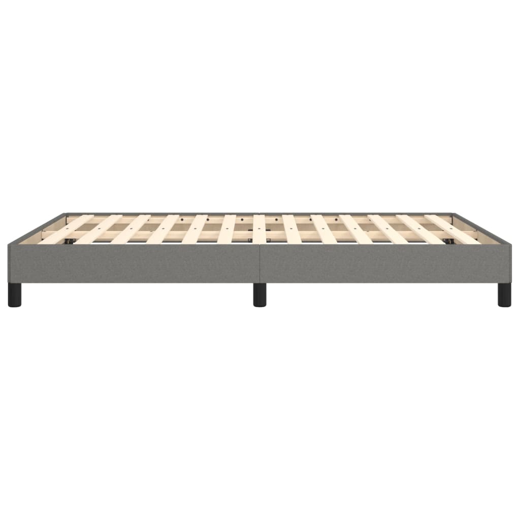 Bed Frame Dark Grey 106x203 cm King Single Size Fabric