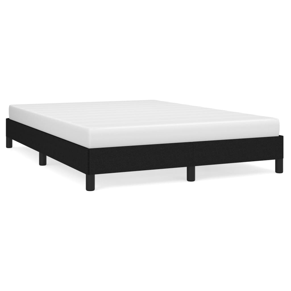 Bed Frame Black 106x203 cm King Single Size Fabric