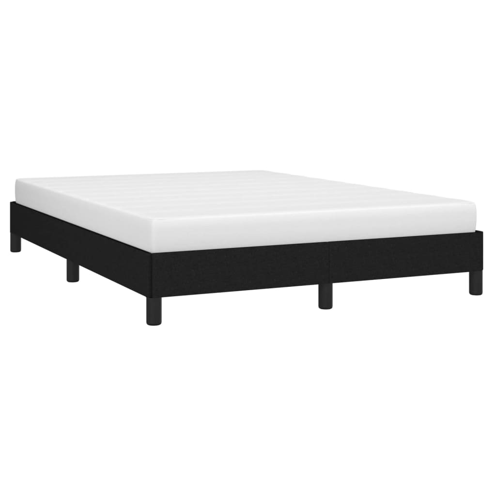 Bed Frame Black 106x203 cm King Single Size Fabric