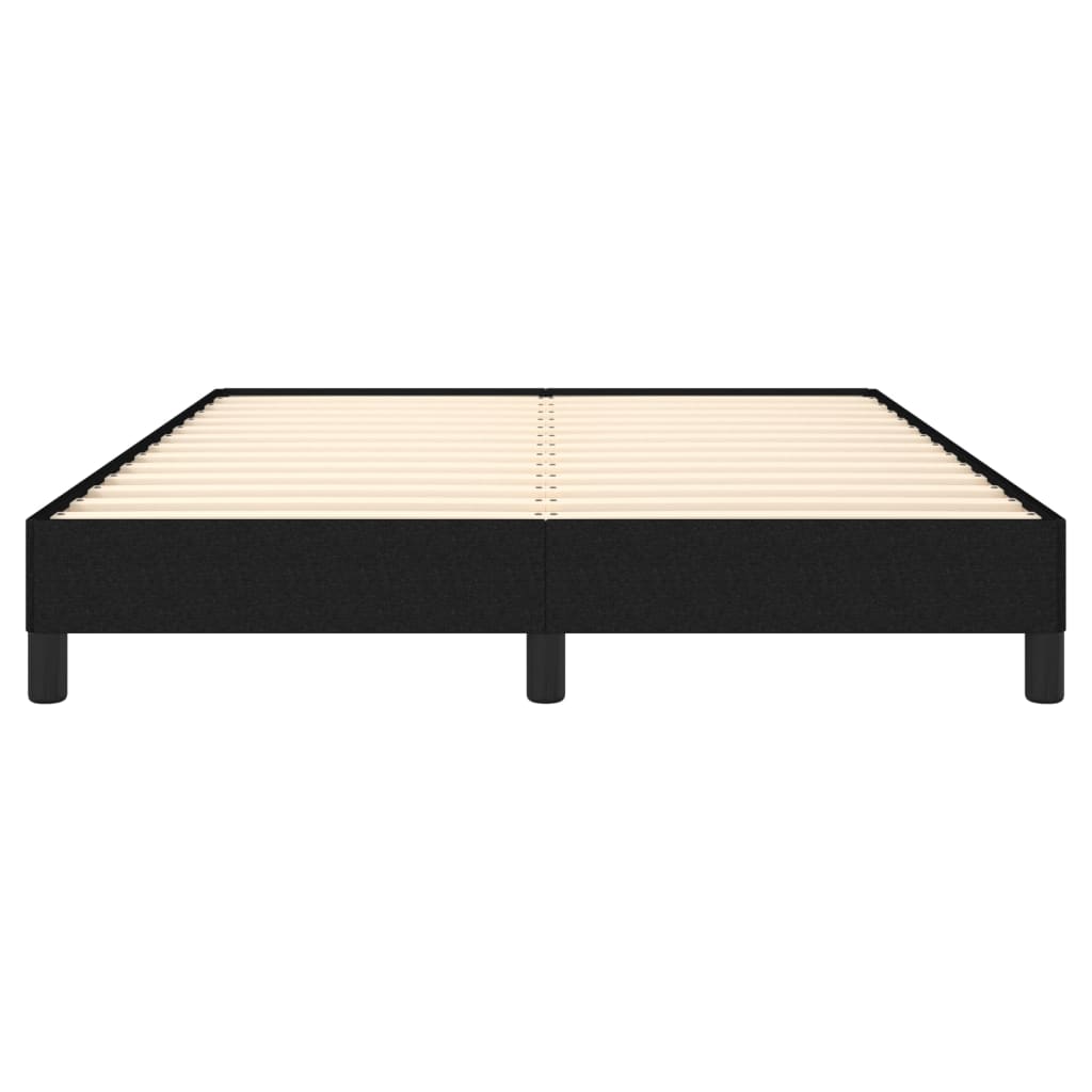 Bed Frame Black 106x203 cm King Single Size Fabric