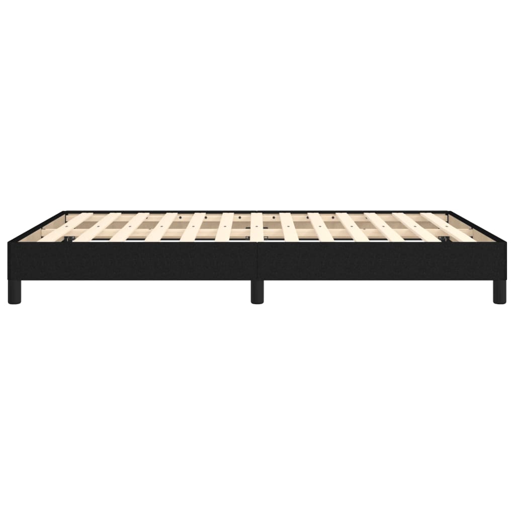 Bed Frame Black 106x203 cm King Single Size Fabric